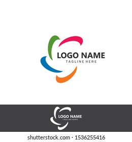 Business Vortex vector illustration icon Logo Template design