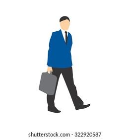 Business, walking, briefcase icon vector image. Can also be used for activities. Suitable for use on web apps, mobile apps and print media.
