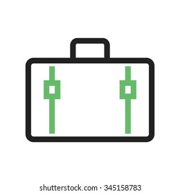 Business, walking, briefcase icon vector image. Can also be used for office. Suitable for use on web apps, mobile apps and print media.