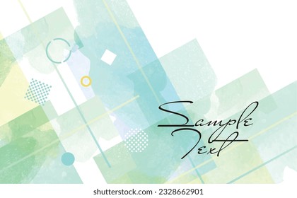 Business watercolor style colorful frame illustration background