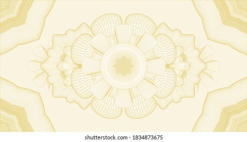 Business watermark. Banknotes. Artistic illustration. Detailed design. 