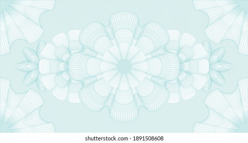 Business watermark. Banknotes. Artistic illustration. Detailed design. 