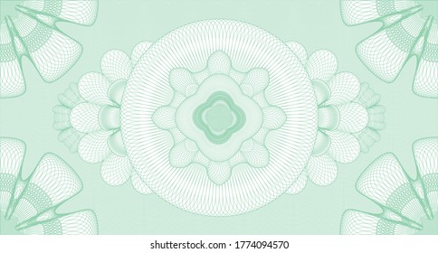 Business watermark. Guilloche background. Vector illustration. Detailed design. 