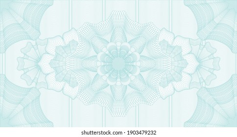Business watermark. Guilloche background. Vector illustration. Detailed design. 