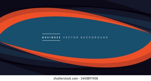 Business wave corporate background, flyer, brochure design template