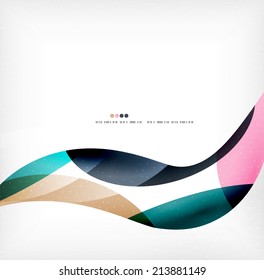 Business wave corporate background, flyer, brochure design template