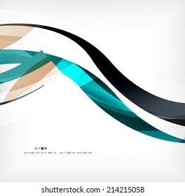 Business wave corporate background, flyer, brochure design template
