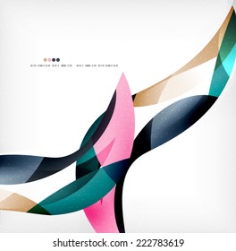 Business wave corporate background, flyer, brochure design template 