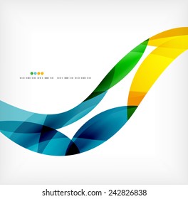 Business wave corporate background, flyer, brochure design template