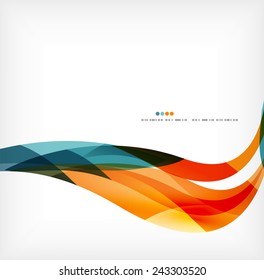 Business wave corporate background, flyer, brochure design template