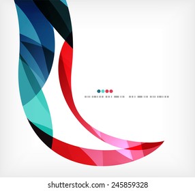 Business wave corporate background, flyer, brochure design template