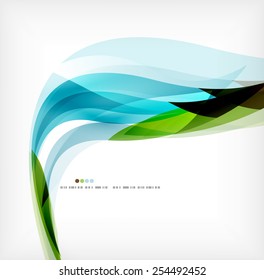 Antecedentes corporativos de la ola de negocios, volante, plantilla de diseño de folletos