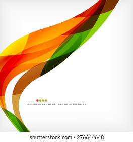 Business wave corporate background, flyer, brochure design template