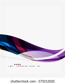 Business wave corporate background, flyer, brochure design template