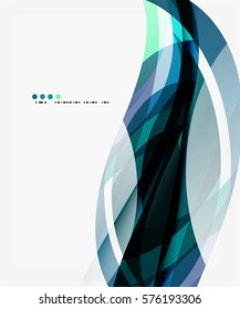Business wave corporate background, flyer, brochure design template