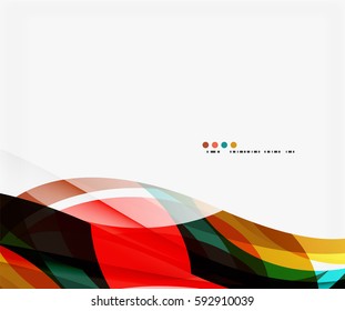Business wave corporate background, flyer, brochure design template
