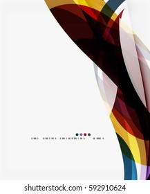 Business wave corporate background, flyer, brochure design template