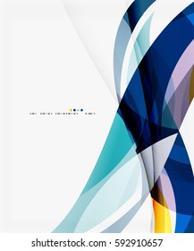 Business wave corporate background, flyer, brochure design template