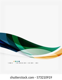 Business wave corporate template. Vector abstract background for workflow layout, diagram, number options or web design