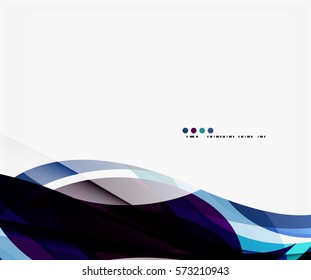 Business wave corporate template. Vector abstract background for workflow layout, diagram, number options or web design