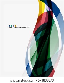 Business wave corporate template. Vector abstract background for workflow layout, diagram, number options or web design