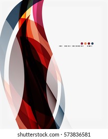 Plantilla corporativa de ola de negocios. Fondo abstracto vectorial para diseño de flujo de trabajo, diagrama, opciones de número o diseño web