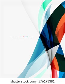Business wave corporate template. Vector abstract background for workflow layout, diagram, number options or web design