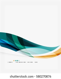 Business wave corporate template. Vector abstract background for workflow layout, diagram, number options or web design