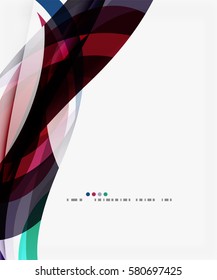 Business wave corporate template. Vector abstract background for workflow layout, diagram, number options or web design