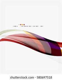 Business wave corporate template. Vector abstract background for workflow layout, diagram, number options or web design
