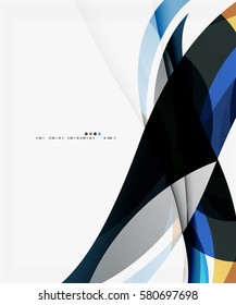 Business wave corporate template. Vector abstract background for workflow layout, diagram, number options or web design