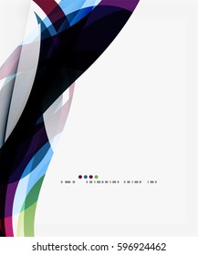 Plantilla corporativa de ola de negocios. Fondo abstracto vectorial para diseño de flujo de trabajo, diagrama, opciones de número o diseño web