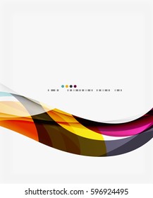 Business wave corporate template. Vector abstract background for workflow layout, diagram, number options or web design