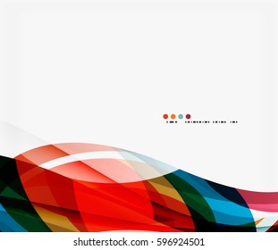 Plantilla corporativa de ola de negocios. Fondo abstracto vectorial para diseño de flujo de trabajo, diagrama, opciones de número o diseño web