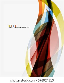 Plantilla corporativa de ola de negocios. Fondo abstracto vectorial para diseño de flujo de trabajo, diagrama, opciones de número o diseño web