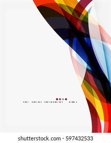 Business wave corporate template. Vector abstract background for workflow layout, diagram, number options or web design