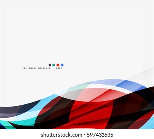 Business wave corporate template. Vector abstract background for workflow layout, diagram, number options or web design