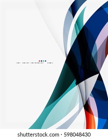 Business wave corporate template. Vector abstract background for workflow layout, diagram, number options or web design
