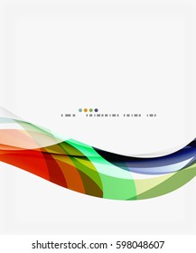 Business wave corporate template. Vector abstract background for workflow layout, diagram, number options or web design
