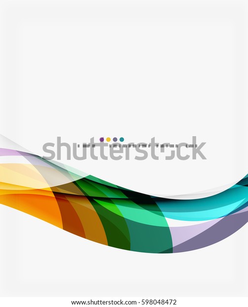 Business Wave Corporate Template Vector Abstract Stock Vector (Royalty ...