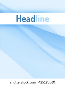 Business wavy lines blue background. Vector eps10. 
