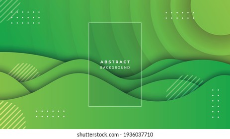 Business Wavy Papercut Abstract Background. Vector Illustration For Web	
