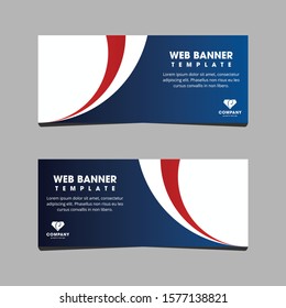 Business web banner design, Professional web banner design, banner design vector