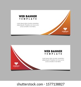 Business web banner design, Professional web banner design, banner design vector