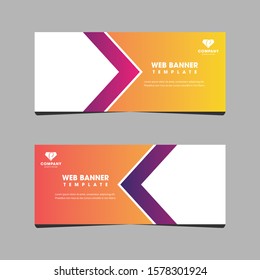 Business web banner design, Professional web banner design, banner design vector