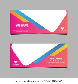 Business web banner design, Professional web banner design, banner design vector