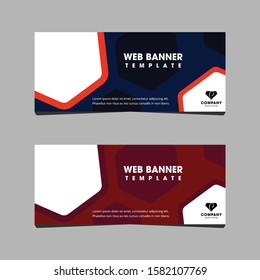 Business web banner design, Professional web banner design, banner design vector