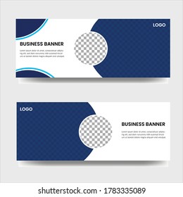 Plantilla de diseño de banners web de negocios y Banner de Facebook.Vector