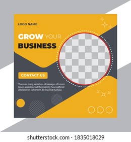 Business web banner design template