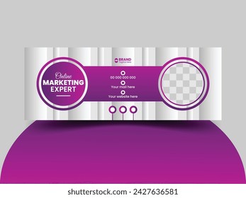 Business web banner design template.